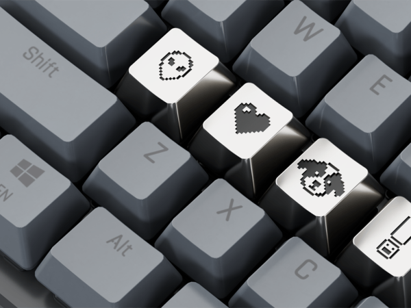 Mac icon creator Susan Kare offers cute, pricey keycaps in silver and gold