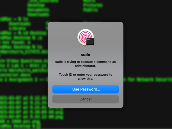Security Bite: Stop typing your sudo password, use Touch ID instead